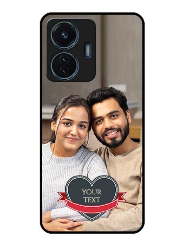 Custom iQOO Z6 44w Custom Glass Phone Case - Just Married Couple Design