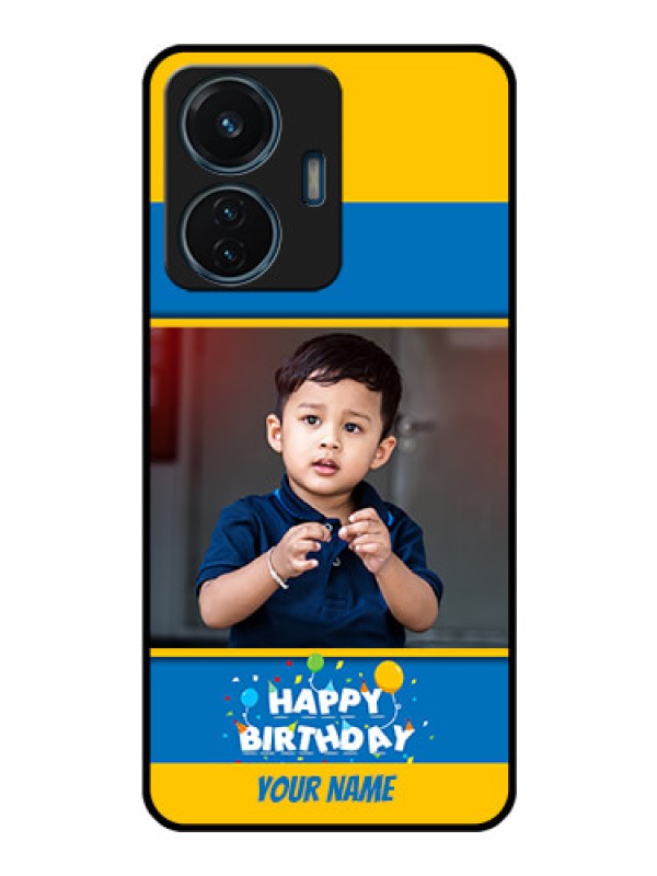 Custom iQOO Z6 44w Custom Glass Mobile Case - Birthday Wishes Design