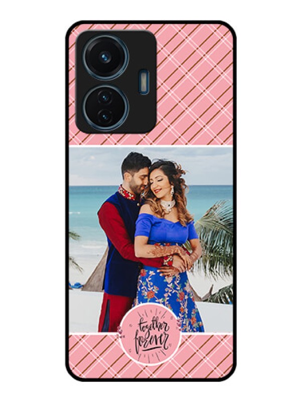 Custom iQOO Z6 44w Personalized Glass Phone Case - Together Forever Design