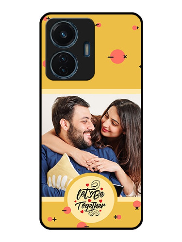 Custom iQOO Z6 44w Photo Printing on Glass Case - Lets be Together Design