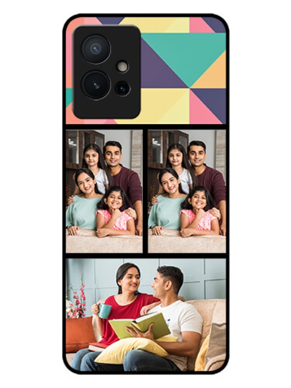 Custom iQOO Z6 5G Custom Glass Phone Case - Bulk Pic Upload Design