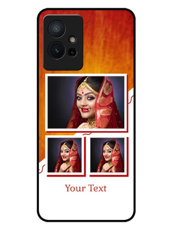 Custom iQOO Z6 5G Custom Glass Phone Case - Wedding Memories Design