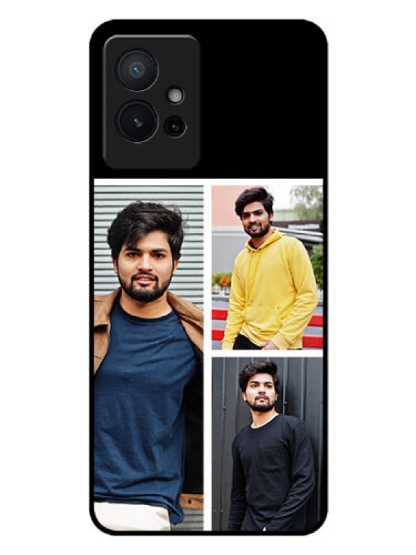Custom iQOO Z6 5G Photo Printing on Glass Case - Upload Multiple Picture Design