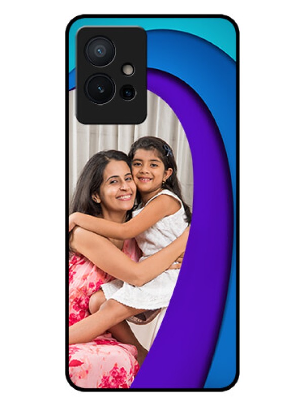 Custom iQOO Z6 5G Photo Printing on Glass Case - Simple Pattern Design