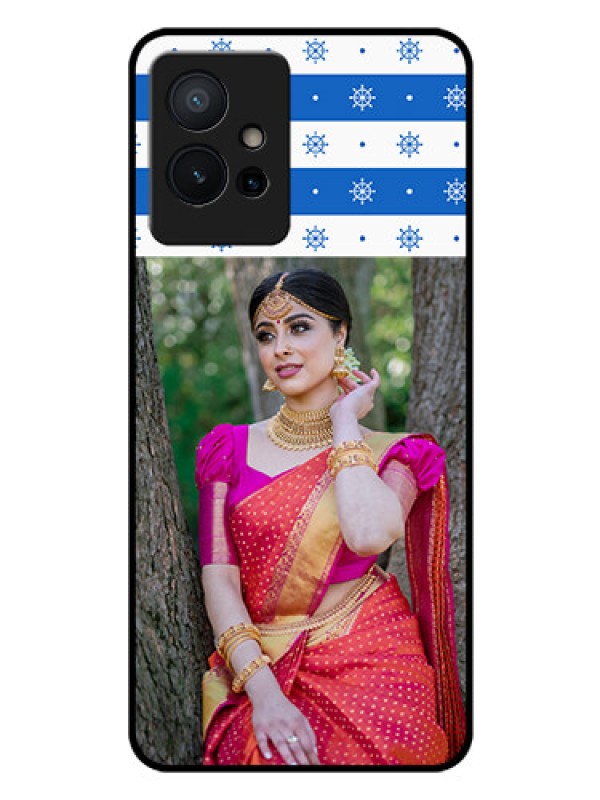 Custom iQOO Z6 5G Photo Printing on Glass Case - Snow Pattern Design