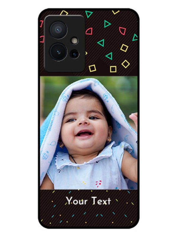 Custom iQOO Z6 5G Custom Glass Phone Case - with confetti birthday design