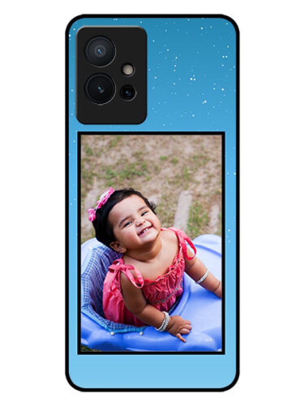 Custom iQOO Z6 5G Custom Glass Mobile Case - Wave Pattern Colorful Design