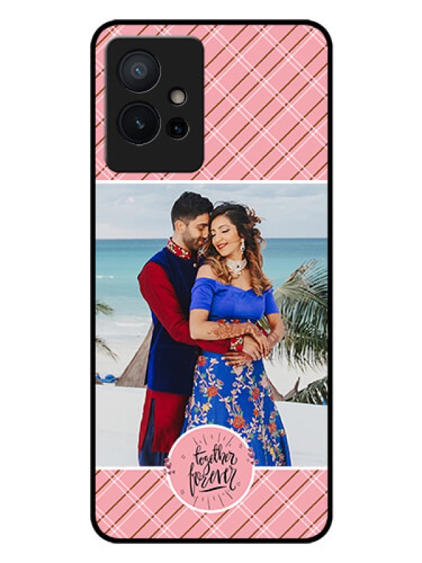 Custom iQOO Z6 5G Personalized Glass Phone Case - Together Forever Design