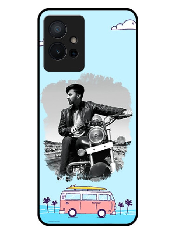 Custom iQOO Z6 5G Photo Printing on Glass Case - Travel & Adventure Design