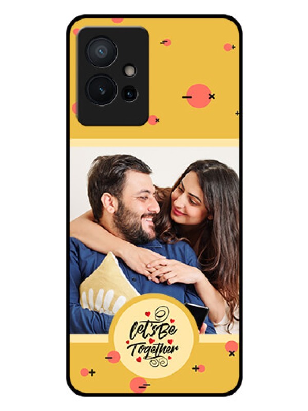 Custom iQOO Z6 5G Photo Printing on Glass Case - Lets be Together Design