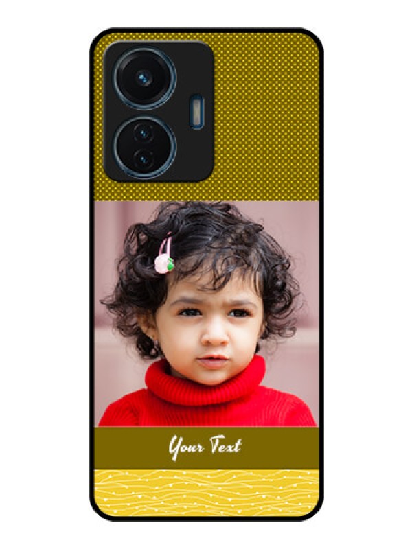 Custom iQOO Z6 Lite 5G Custom Glass Phone Case - Simple Green Color Design