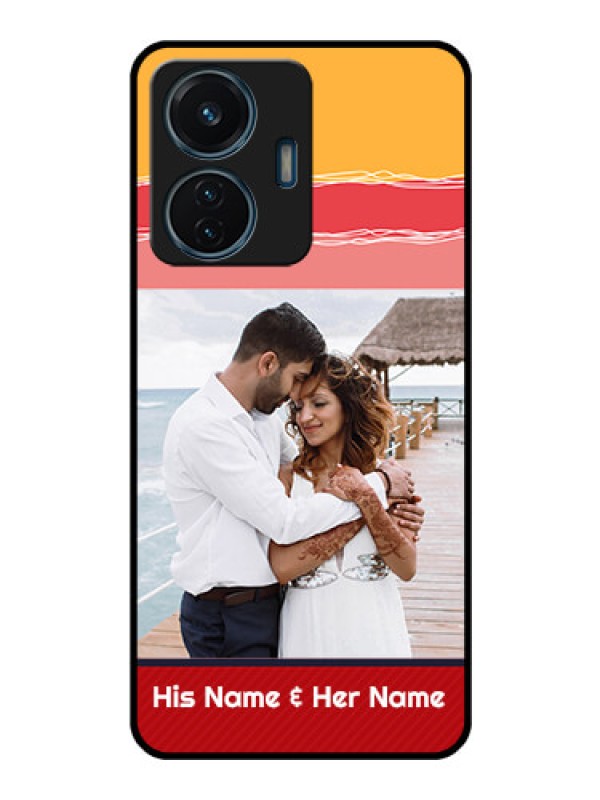 Custom iQOO Z6 Lite 5G Custom Glass Mobile Case - Colorful Case Design