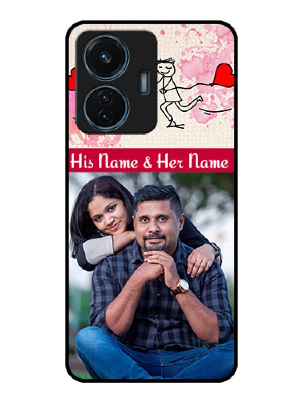 Custom iQOO Z6 Lite 5G Photo Printing on Glass Case - You and Me Case Design