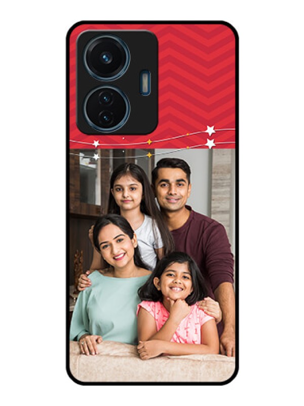 Custom iQOO Z6 Lite 5G Personalized Glass Phone Case - Happy Family Design