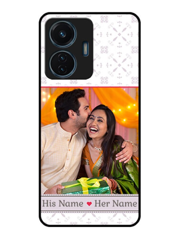 Custom iQOO Z6 Lite 5G Custom Glass Mobile Case - with Photo and Ethnic Design