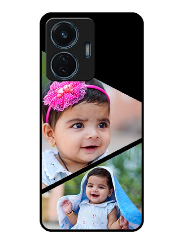 Custom iQOO Z6 Lite 5G Custom Glass Phone Case - Semi Cut Design