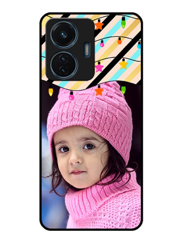 Custom iQOO Z6 Lite 5G Custom Glass Mobile Case - Lights Hanging Design