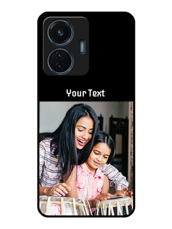 Custom iQOO Z6 Lite 5G Photo with Name on Glass Phone Case