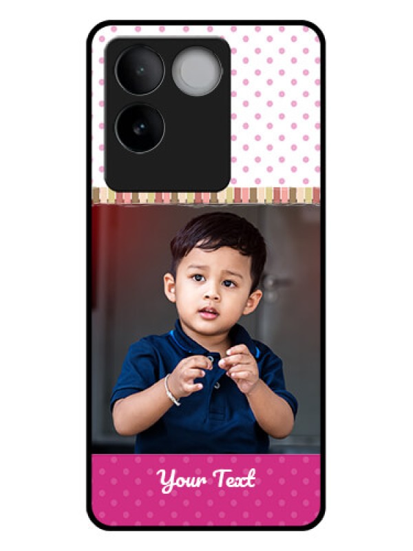 Custom iQOO Z7 Pro 5G Custom Glass Phone Case - Cute Girls Cover Design