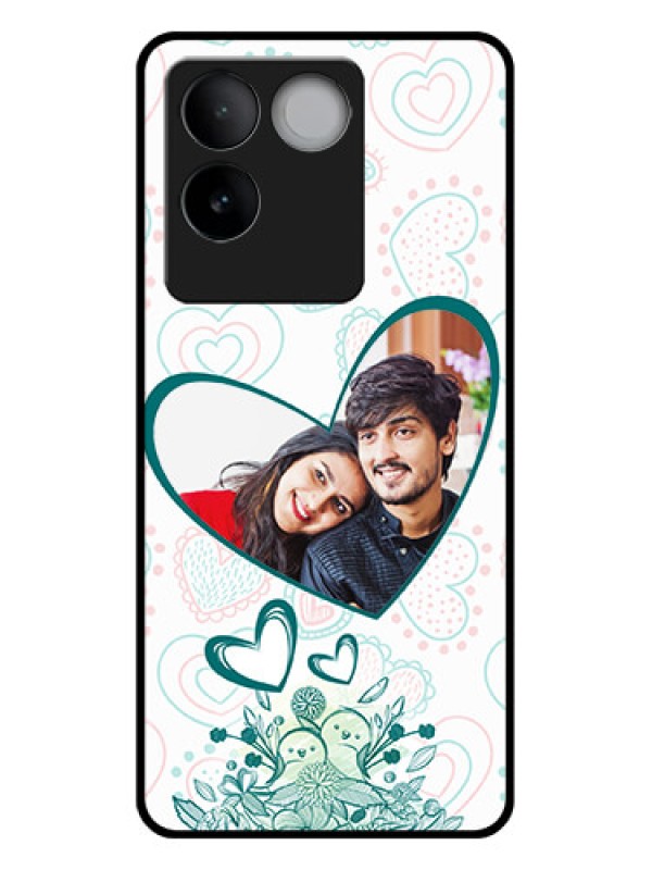Custom iQOO Z7 Pro 5G Custom Glass Phone Case - Premium Couple Design