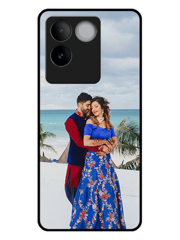 Custom iQOO Z7 Pro 5G Custom Glass Phone Case - Upload Full Picture Design