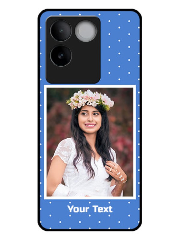 Custom iQOO Z7 Pro 5G Custom Glass Phone Case - Polka Dots Design