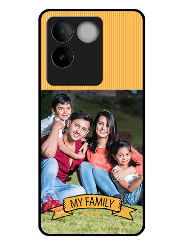 Custom iQOO Z7 Pro 5G Custom Glass Phone Case - My Family Design