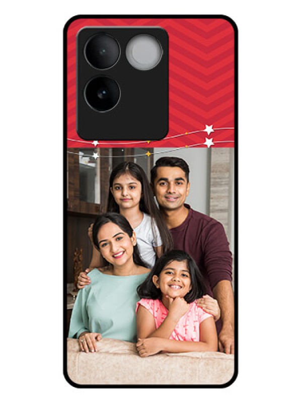Custom iQOO Z7 Pro 5G Custom Glass Phone Case - Happy Family Design
