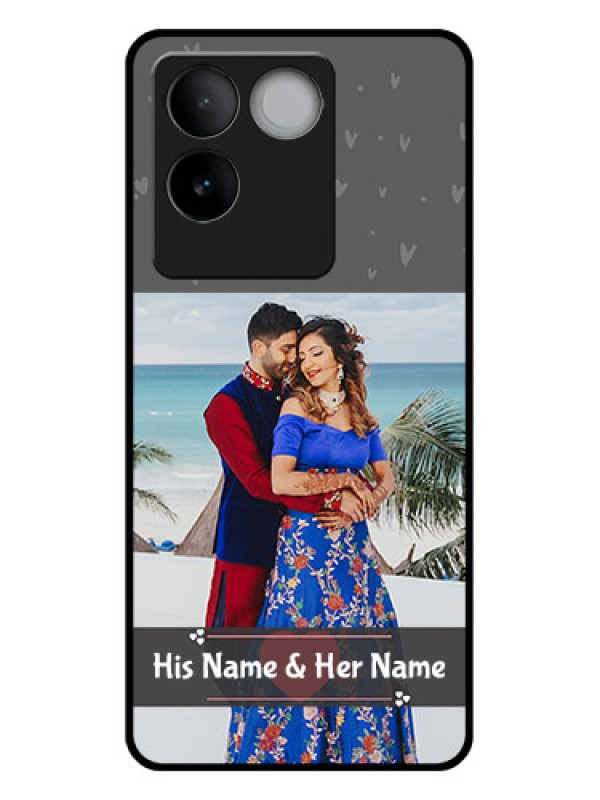 Custom iQOO Z7 Pro 5G Custom Glass Phone Case - Buy Love Design With Photo Online