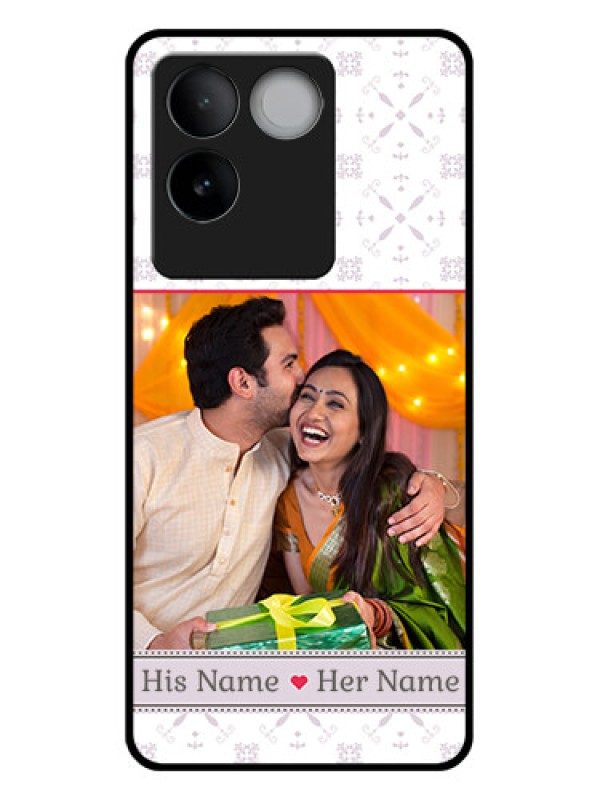 Custom iQOO Z7 Pro 5G Custom Glass Phone Case - With Photo And Ethnic Design