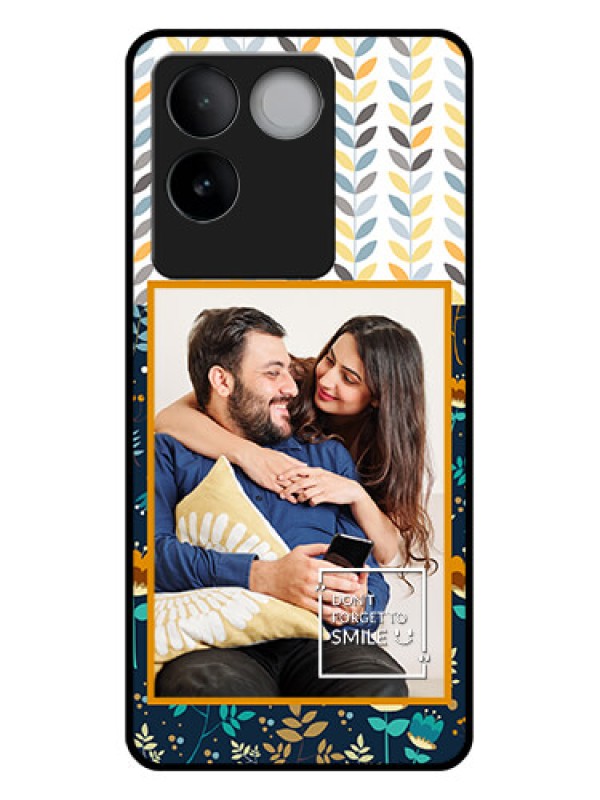 Custom iQOO Z7 Pro 5G Custom Glass Phone Case - Pattern Design