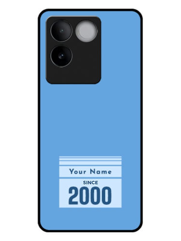 Custom iQOO Z7 Pro 5G Custom Glass Phone Case - Custom Year Of Birth Design