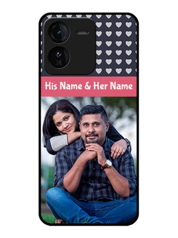 Custom iQOO Z9 5G Custom Glass Phone CaseLove Symbols Design