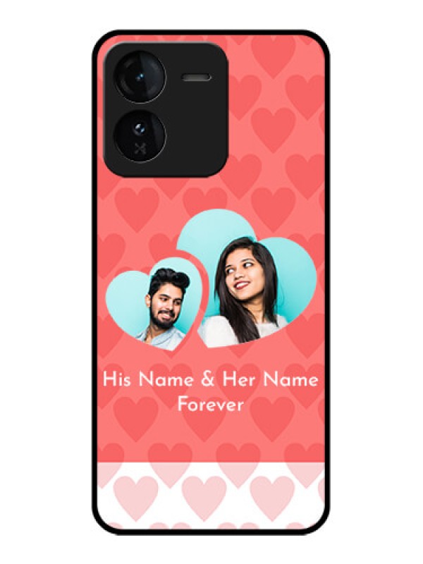 Custom iQOO Z9 5G Custom Glass Phone CaseCouple Pic Upload Design