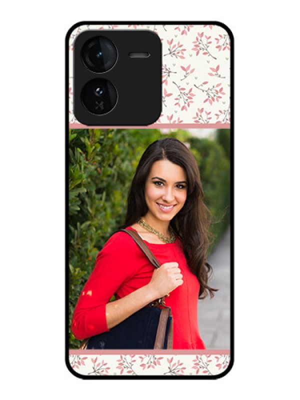 Custom iQOO Z9 5G Custom Glass Phone CaseStunning Floral Design