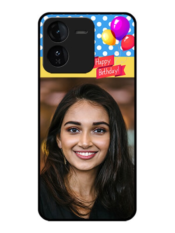 Custom iQOO Z9 5G Custom Glass Phone CaseHappy Birthday Design