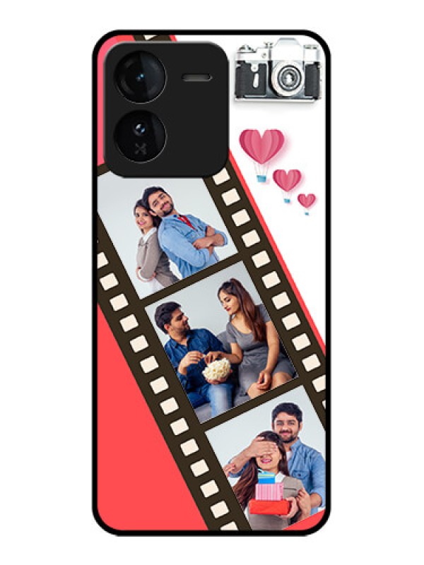Custom iQOO Z9 5G Custom Glass Phone Case3 Image Holder With Film Reel