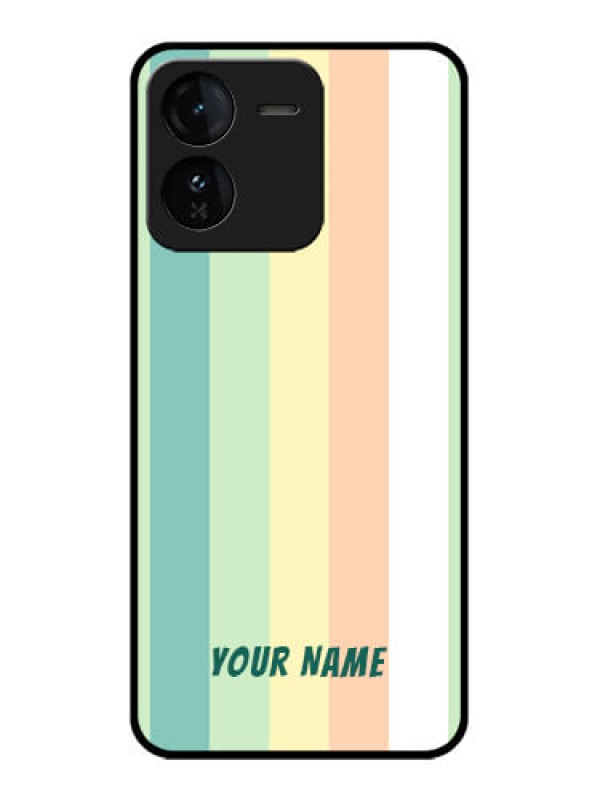 Custom iQOO Z9 5G Custom Glass Phone CaseMulti - Colour Stripes Design