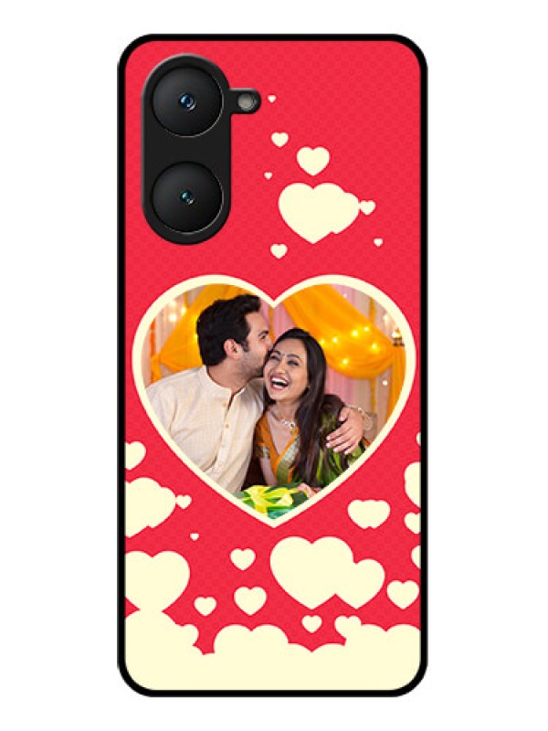 Custom iQOO Z9 Lite 5G Custom Glass Phone Case - Love Symbols Phone Cover Design