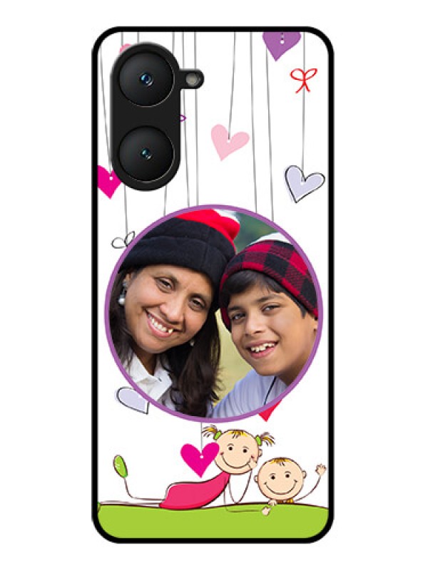 Custom iQOO Z9 Lite 5G Custom Glass Phone Case - Cute Kids Phone Case Design