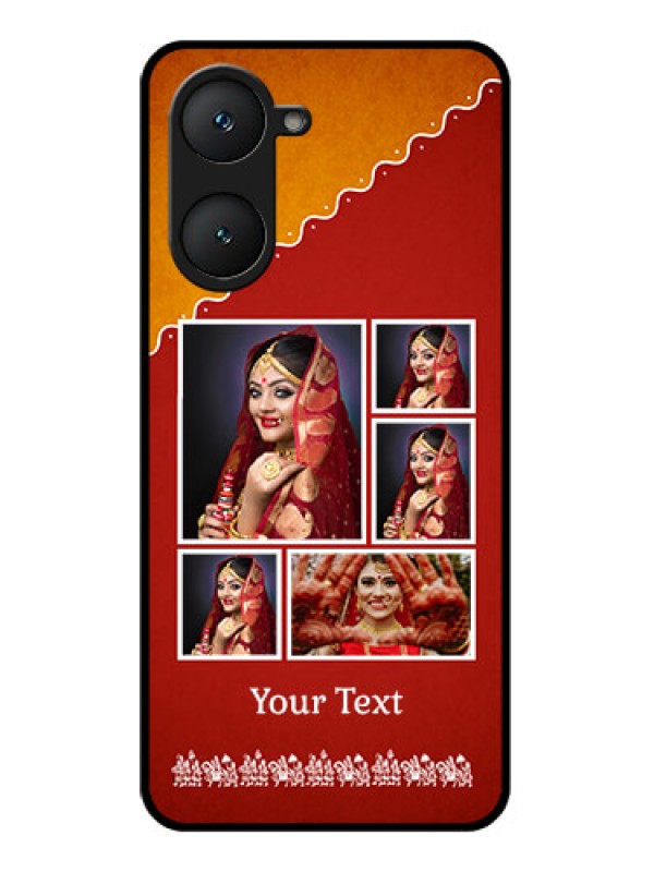 Custom iQOO Z9 Lite 5G Custom Glass Phone Case - Wedding Pic Upload Design
