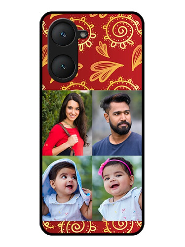 Custom iQOO Z9 Lite 5G Custom Glass Phone Case - 4 Image Traditional Design
