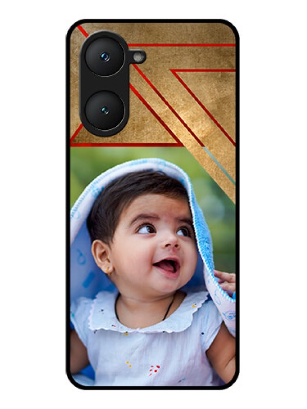 Custom iQOO Z9 Lite 5G Custom Glass Phone Case - Gradient Abstract Texture Design