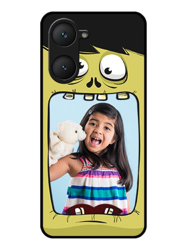 Custom iQOO Z9 Lite 5G Custom Glass Phone Case - Cartoon Monster Back Case Design