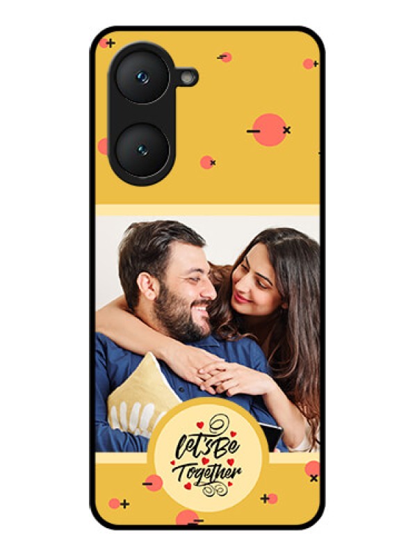Custom iQOO Z9 Lite 5G Custom Glass Phone Case - Lets Be Together Design