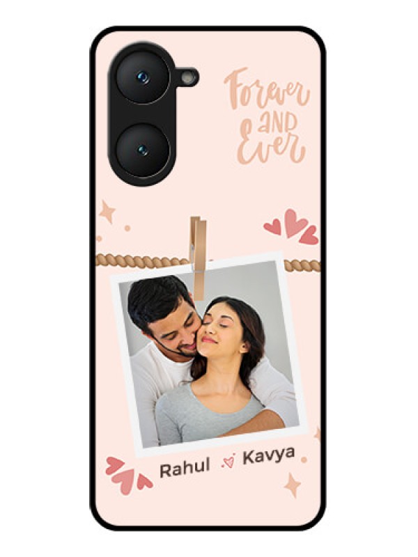 Custom iQOO Z9 Lite 5G Custom Glass Phone Case - Forever And Ever Love Design