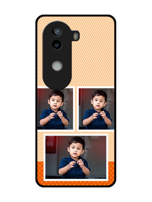 Custom iQOO Z9s 5G Custom Glass Phone CaseBulk Photos Upload Design