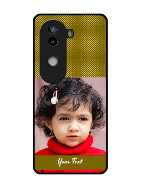 Custom iQOO Z9s 5G Custom Glass Phone CaseSimple Green Color Design