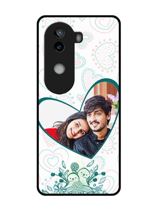 Custom iQOO Z9s 5G Custom Glass Phone CasePremium Couple Design