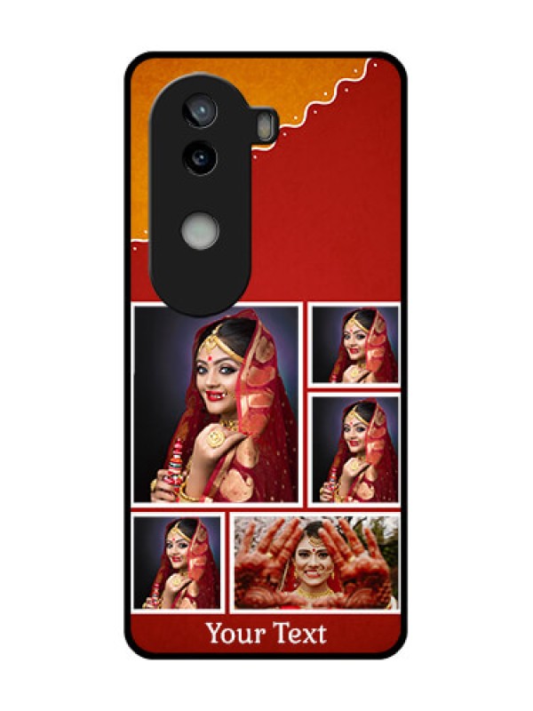 Custom iQOO Z9s 5G Custom Glass Phone CaseWedding Pic Upload Design